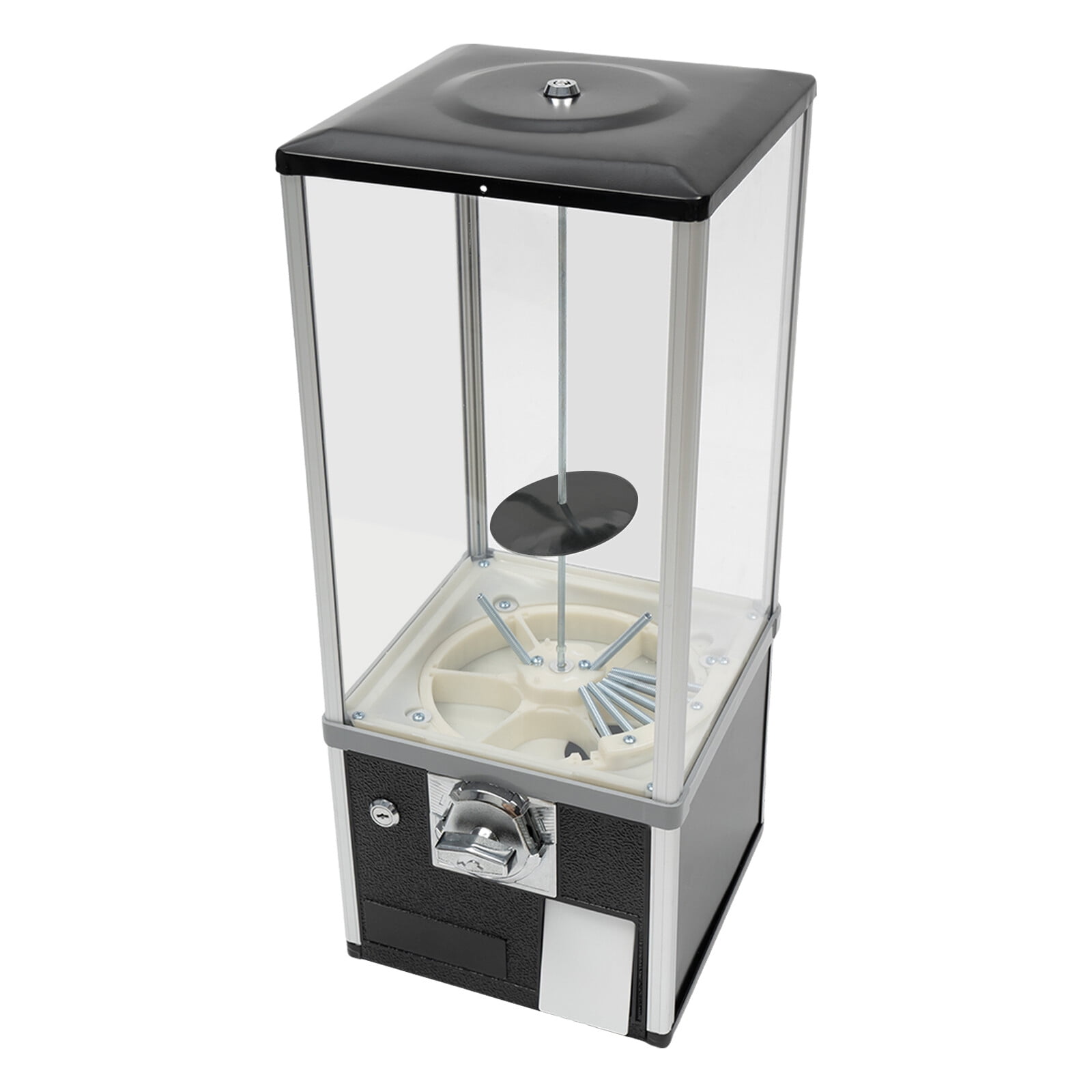 1 PCS Black Vending Machine, Commercial Vending Machine, Candy Vending Machine, suitable for selling small capsule toys, candies, pinballs