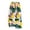 02#-Yellow, variant on FAZVAOO Women's Pajama Pants,Floral Printed Elastic Waist Wide Leg Ankle Sleep Pants,27"Inseam