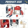 thumbnail image 4 of NBTiger Durable Child Swing Sets, ABS Red Blue, 83.90 x 71.30 x 16.00 inches, 38 lb, 4 of 6