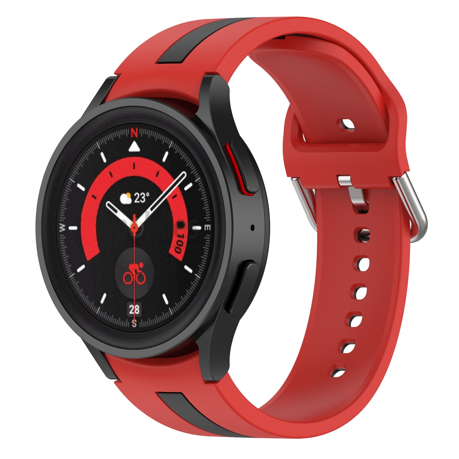 Bands Compatible With Samsung Galaxy Watch 4 5 40 44mm watch 5Pro 45mm Soft Silicone Quick Release Smart Watch Strap for Men Women