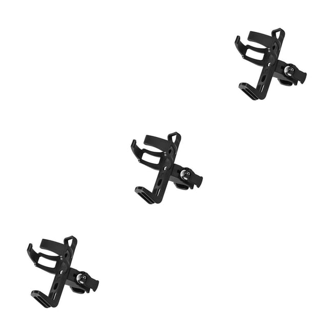 tamizeot Bike Cup Holder Outdoor Cycling Drink Cage Riding Bicycle Frame Fork Mount Expanding Motorcycle Water Bottle Rack black 3Set