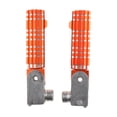 thumbnail image 1 of Reposapiés plegables para motocicleta, reposapiés traseros de repuesto, 2 piezas Naranja, 1 of 8