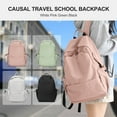 thumbnail image 6 of School Backpack Womens, Causal Travel School Bags 15.6 Inch Laptop Backpack for Student Lightweight Rucksack Water Resistant Bookbag College Men Work Daypack Pink, 6 of 8
