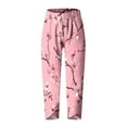 thumbnail image 4 of Yufatyle Women's Relaxed Fit Lightweight Quick Drying Stretch Woven Pants with Pockets Floral Printed Cropped Pants S, 4 of 5