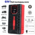 thumbnail image 4 of Queroig Car Jump Starter, 49800mAh Portable Charger Power Bank, Auto 12V Auto Battery Booster Pack with Smart Clamp Cables, USB Charge, LED Flashlight Jump Box Portable, 4 of 8