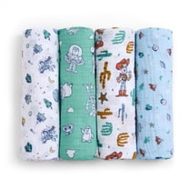 aden anais Disney essentials cotton muslin swaddle blanket 4 pack
