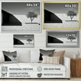 thumbnail image 4 of Designart "Black & White Scandinavian Scenery" Modern Scandinavian Floater Framed Canvas Art Print, 4 of 5