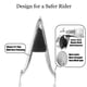 thumbnail image 4 of Respaldo para motocicleta HD Sissy Bar pasajero respaldo almohadilla compatible para Harley Touring Road Glide Road King CVO Street Glide Electra Glide 1997-2008 (26 pulgadas cromado), 4 of 5