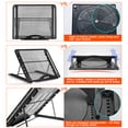 thumbnail image 7 of AGPtek Laptop Stand, Tracing Pad Tablet Notebook Stand, Ventilated Metal Mesh, Foldable Adjustable design, 7 of 7
