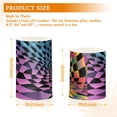 thumbnail image 6 of Yayeee Flameless Candles with Remote Flickering Battery Operated Multi Color Changing, Pink Wavy Plaid, 6 of 7