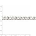 thumbnail image 4 of White Sterling Silver chain Curb 20 in 9.15 mm 9.15mm pave, 4 of 5