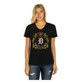 thumbnail image 5 of Women's New Era Black Detroit Tigers D-a de los Muertos V-Neck T-Shirt, 5 of 6