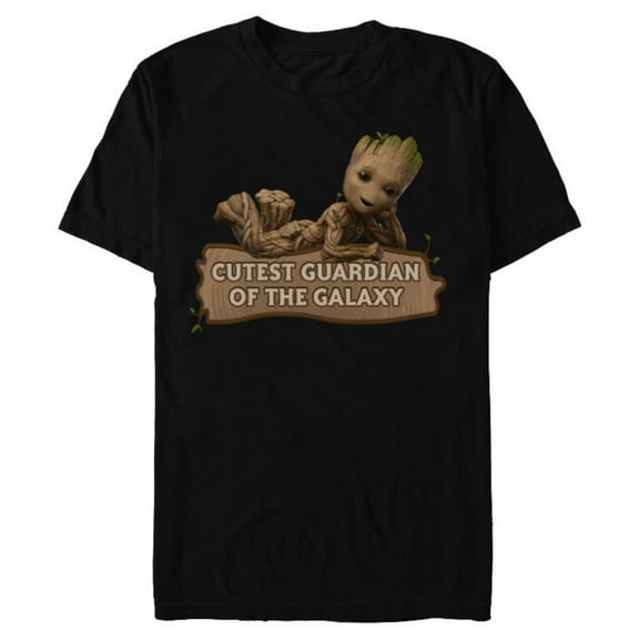 Marvel Studios’ I Am Groot Cutest Guardian Of The Galaxy - Short Sleeve Blended T-Shirt for Adults - Customized-Black