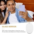 thumbnail image 6 of 5 Pcs Mobile Phone Mirror Decal Vanity Mirrors Glass Mirror Lens Mirror for Craft Small Oval Craft Mirror, 6 of 6