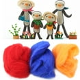 thumbnail image 4 of Wool For Felting, Anti-rust 24 Vibrant Colors Felting Kit, Clothing For Making Jewelry Doll Crafts Dryer Balls Mat Key Ring, 4 of 8
