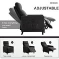 thumbnail image 2 of THLAND Power Recliner High Resilience Foam Cushion Hemp-like Fabric Comfortable Breathable Dark Grey 2pcs, 2 of 5