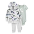 thumbnail image 1 of Conjunto Carter's Child of Mine Unisex 24 M Estampado Animales Prehistóricos Gris 3 Piezas, 1 of 6