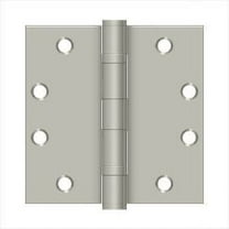 Deltana S45BBU26D 4-1/2" x 4-1/2" Square Hinge; Heavy Duty; Ball Bearings; Satin Chrome Finish