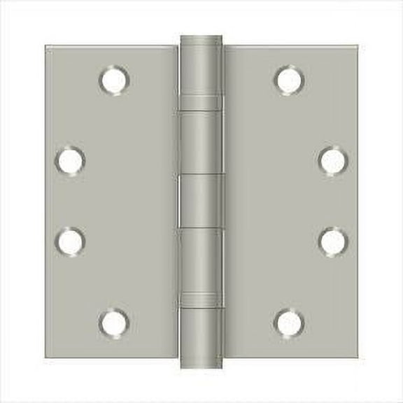 Deltana S45BBU26D 4-1/2" x 4-1/2" Square Hinge; Heavy Duty; Ball Bearings; Satin Chrome Finish