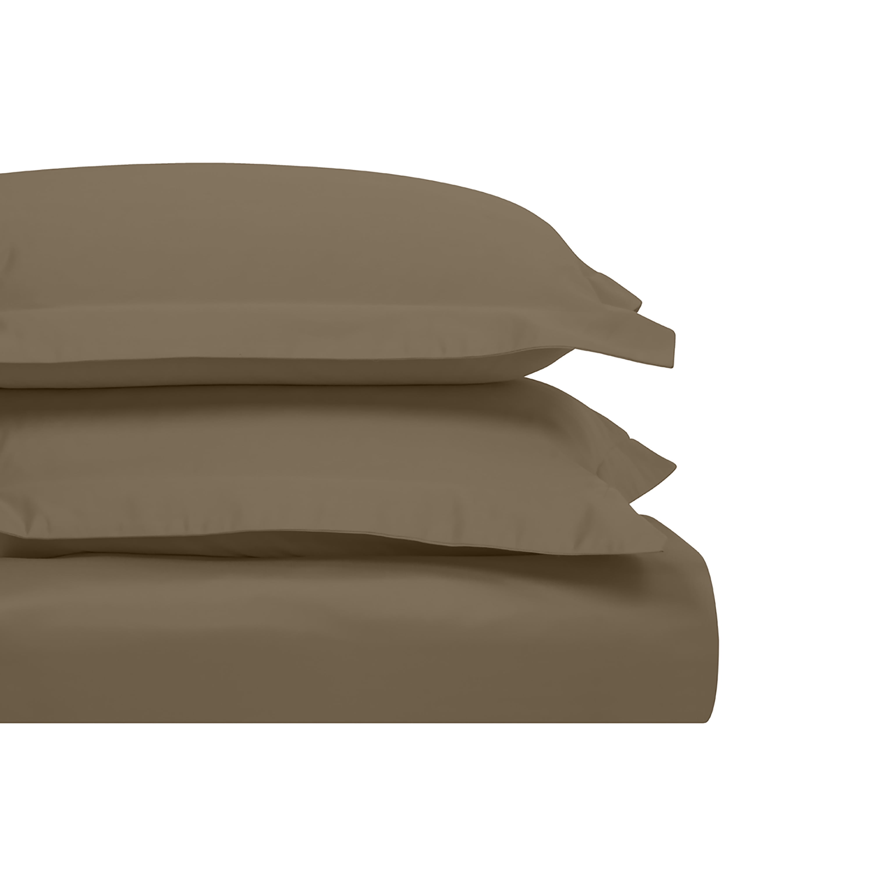 Superior Egyptian Cotton 1200 TC Solid Taupe Duvet Set, King/California King