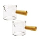 thumbnail image 1 of 2 Unidades de Vasos de Chupito de Espresso con Boquillas Dobles, Vasos Medidores de Vidrio para Espresso, Utensilios de Cocina con Manejar de Madera para Café con Leche, 75 Ml, 1 of 5