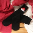 thumbnail image 4 of Women's Cute Fuzzy Cozy Super Warm Christmas Xmas Animal Indoor Outdoor Cabin Crew Home Socks, 4 Pairs, Assortment D, 4 of 7