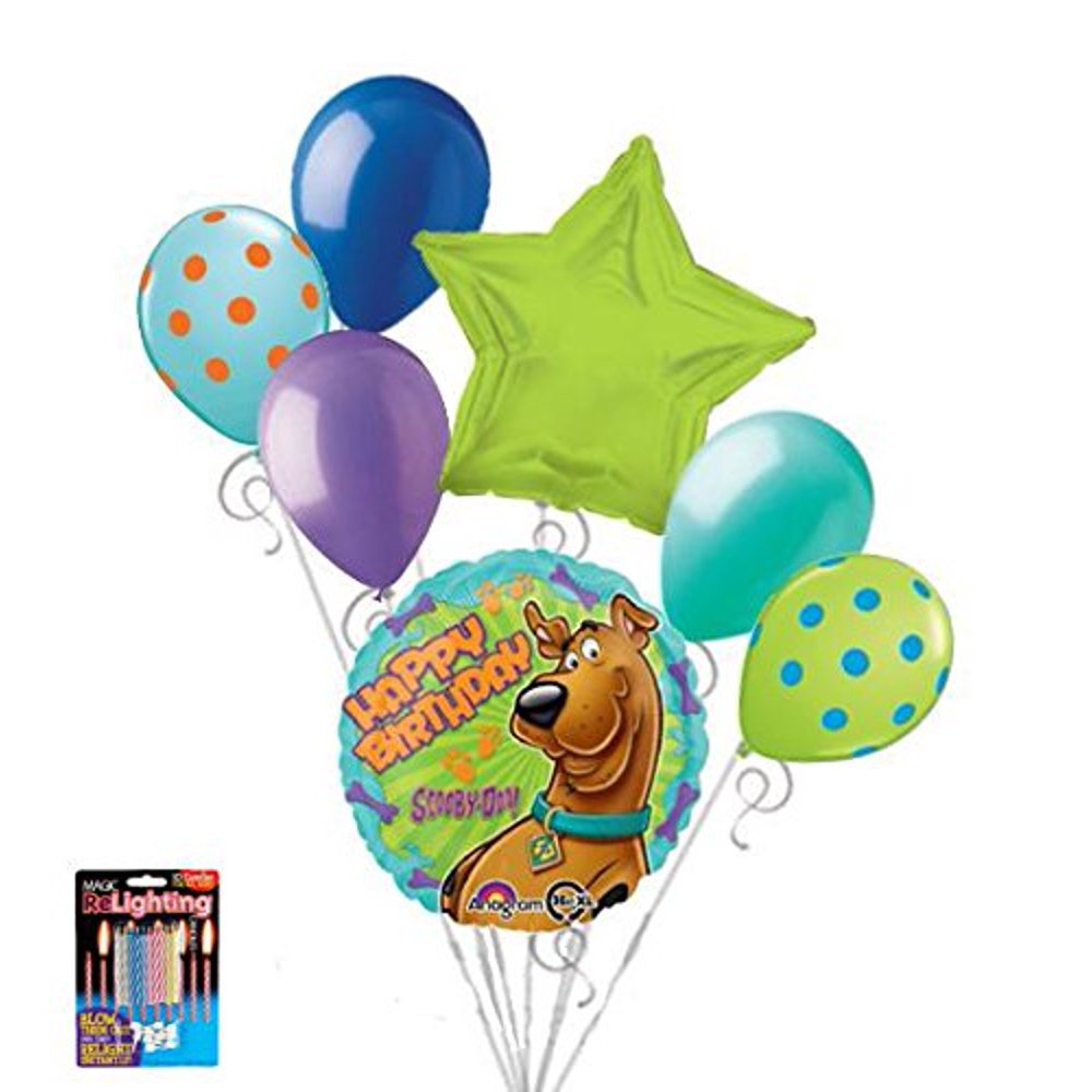 Scooby Doo Happy Birthday Balloon Bouquet Party Decoration Cartoon Dog