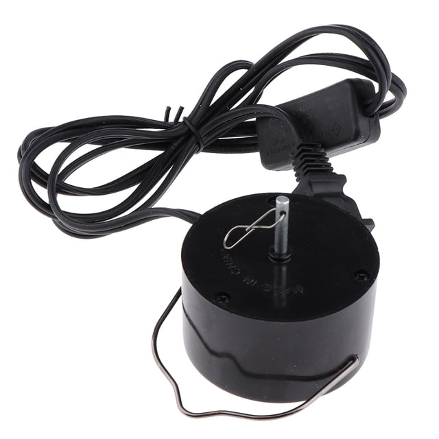 Accesorios de decoración de jardín Baoblaze Motor Giratorio de Viento Negro 110V