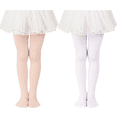 thumbnail image 3 of 2 Pairs Toddler Girls Tights Ultra Soft Uniform Tights for Baby Girls Ballet Pantyhose Convertible Stockings 1-3T, 3 of 5