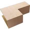 thumbnail image 6 of 11"W x 33"D x 22"H Classic Chapel Hill Rough Cedar Woodgrain TimberThane Corbel, Primed Tan, 6 of 6