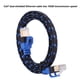 thumbnail image 5 of Cable Lan De Red, Duradero Cable Ethernet Cat7 Antiinterferencias De Alta Velocidad De 10 GB, Señal Estable Para Cable CAT 7 2 X Interfaz RJ45 Azul + Enchufe Negro A Presión ANGGREK Flat Ethernet Cable, 5 of 8