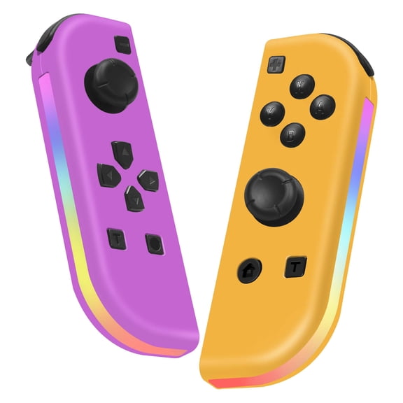 Game Controller for Switch/OLED with Light, Wireless Switch Controller with Turbo Function/Dual Vibration/6-Asix Gyro Sensor
