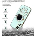 thumbnail image 6 of Compatible with Xiaomi 12 Lite Case Silicone TPU Plating, Xiaomi 12 Lite Cases Cute Astronaut Pattern Phone Case with Stand (Green), 6 of 14