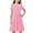 Pink, variant on Ashirexll Summer Dresses for Teens, Girls Dresses Size 10-12, Kids' Casual Solid Color Short Sleeve Round Neck Summer Dress with Pockets A-Line Long Dress for Girls 4-14