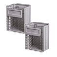 thumbnail image 1 of Oleegame 2PC Foldable Hanging Trash Can Foldable Hanging Kitchen Trash Can Wall Mounted Garbage Box Kitchen Food Waste Hanging Trash Can For Kitchen Cabinet Door Portable Trash Can Gray, 1 of 9