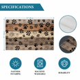 thumbnail image 6 of Brown Beige Placemats Set of 12, Rustic Farmhouse Dog Paw Vintage Placemats for Dining Table, Place Mats for Kitchen Tabletop, Waterproof Wipeable Dining Table Mats Set, 6 of 9