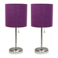 thumbnail image 1 of LimeLights Stick Lamp with USB charging port and Fabric Shade 2 Pack Set, 1 of 8