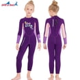 thumbnail image 4 of Naiovety DIVE SAIL Niños Traje de buceo Cuello 2.5 mm A prueba de sol Cálido Mantener 3 capas Impermeable Natación Playa Jugar Traje de Deportes acuáticos Púrpura SG Naiovety OD003303-09, 4 of 6