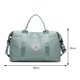 thumbnail image 2 of Bolso de lona unisex de moda Bolso de gimnasio con cremallera informal para hombres y mujeres (verde), 2 of 8