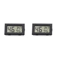 thumbnail image 4 of Moyic Mini termómetro LCD digital -50 ℃ ~ 80 ℃ Temperatura Sensor meteorológico Negro Blanco Comprobador de calibre con de alta Negro 2Conjunto, 4 of 6