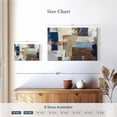 thumbnail image 4 of Elephant Stock Abstract Domain Wall Art - Horizontal Canvas Wall Art - Living Room Wall Decor - Abstract Canvas - Beige And Blue Decor - 12" x 8", 4 of 8