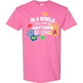 thumbnail image 3 of Inktastic In a World You Can Be Anything Be Kind Autism Awareness T-Shirt, 3 of 5