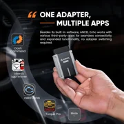 ANCEL ECHO OBD2 Scanner Bluetooth Full System Diagnostic Tool Bidirectional Code Reader for IOS & Android, Full OBD2 Function, 3+ Maintenance, Lifetime Free Update