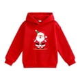 thumbnail image 1 of MIASHUI Chandail à Capuche pour Filles, Confortable pour l'Hiver, Chaud pour les Aventures Quotidiennes, Rouge, 7-8 Ans, 1 of 4