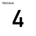 thumbnail image 3 of Pegatina de número de casa, placa autoadhesiva para oficina, cafetería, Bar, dirección de casa de campo, buzón de correo, puerta de armario, Kits de decoración para fiestas Número 4 10x5.6cm Yuarrent HA067763-12, 3 of 6