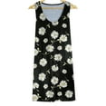 thumbnail image 6 of Sundresses for Women Casual Summer - Beach Dresses for Women Casual Summer Sleeveless Sundress Knee Length Midi Dress Boho Floral Vacation Tank Dress, 6 of 7