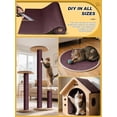 thumbnail image 3 of 2 Alfombrillas para rascar Gatos de 90 x 40 cm, Autoadhesivas y recortables, Ideales para Muebles, sofás o Paredes, y para Cubrir el rascador (marrón)., 3 of 7