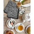 thumbnail image 4 of Black Flowers Kitchen Dish Towels for Drying Dishes Set of 2, Spring Floral Farmhouse Retro Art Waffle Weave Microfiber Hand Tea Bathroom Towels Quick Dry & Absorbent Towel 15.7x23.6, 4 of 7
