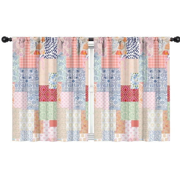 Blackout Kids Curtains,Pioneer Flower Childrens Insulated Curtains Set Of 2,Bedroom Essentials,Toddler Room Decor 42x54in(106x137cm)