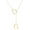 Golden, variant on YAFEINI Horse Gift Jewelry 925 Sterling Silver Simple Double Horse Strirrup Lariat Necklace Horse Gift For Women